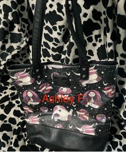 Jack sally nightmare before Christmas Loungefly tote Purse