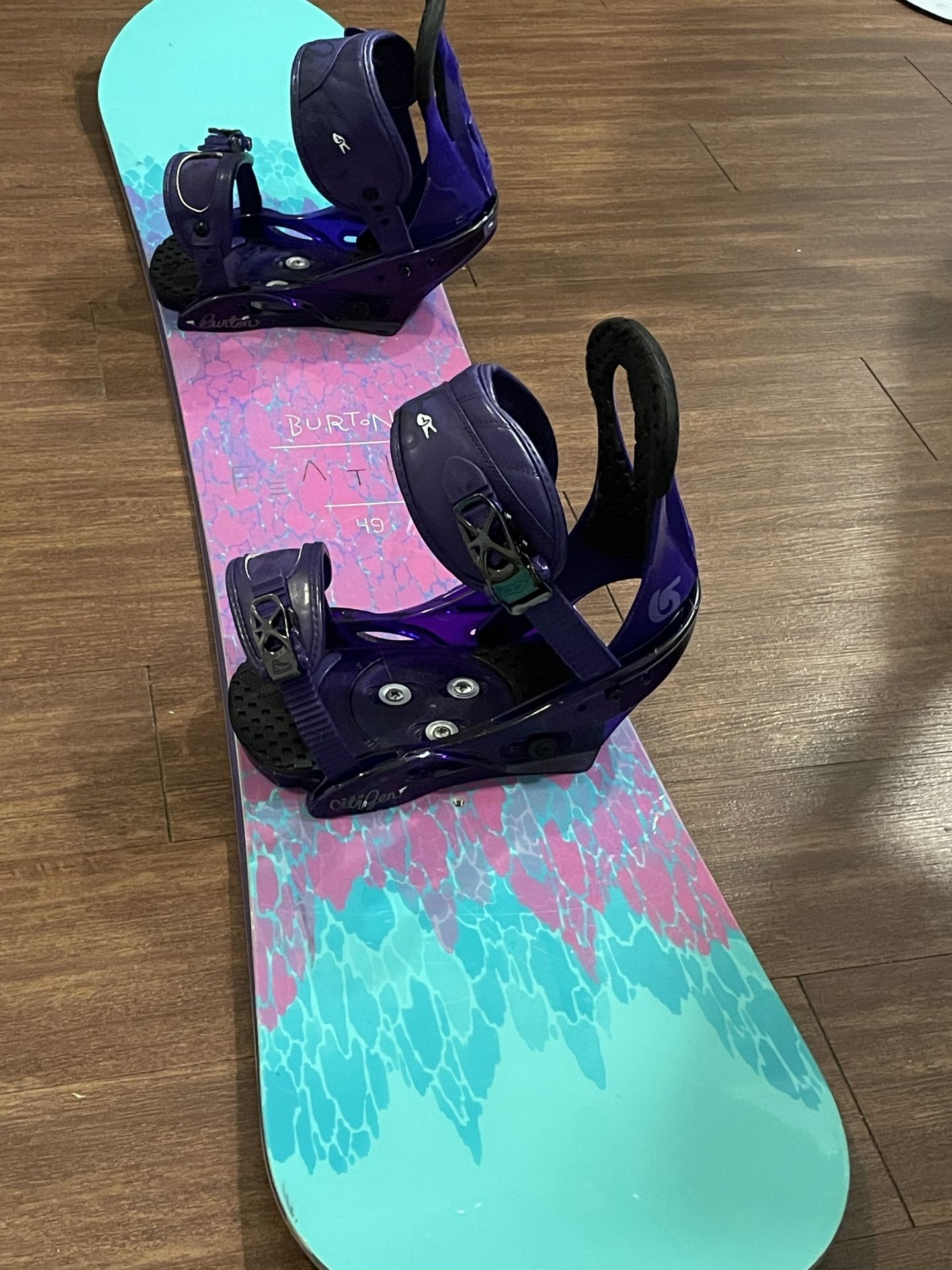 Burton Snowboard π Bindings Included.