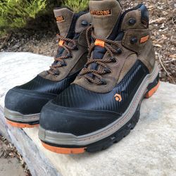WOLVERINE Overpass 6" Mid Composite Toe Waterproof Work Boot 9.5