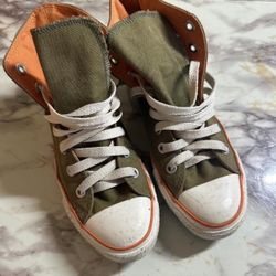 Converse All Star - Olive & Orange (Rare)