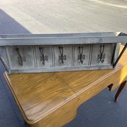 Wall Hanging Shelf With Hooks