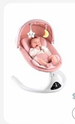 Pink Electric Baby Bouncer Swing