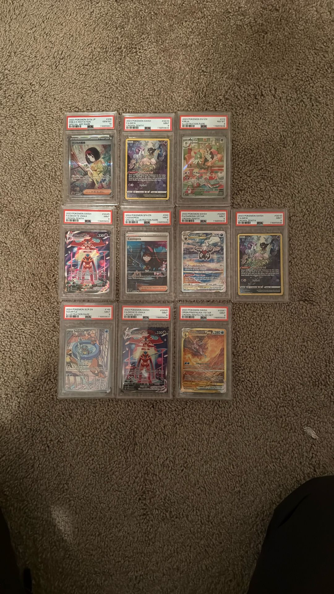 Graded Pokémon Set For Sale (Price Is Negotiable)