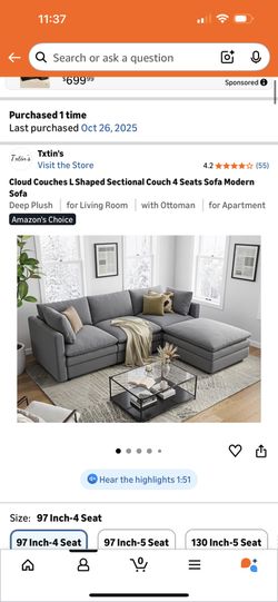 Cloud Couch l Shape