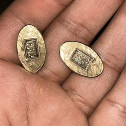 Cufflinks Initials W.L.R 1/20 14k G.F 10 Grams