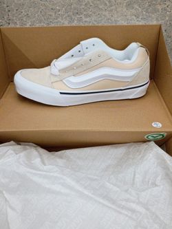 Tan And White Vans Women Size 6