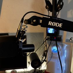 Shure SM7DB Rode PSA1+ Arm Interface Combo