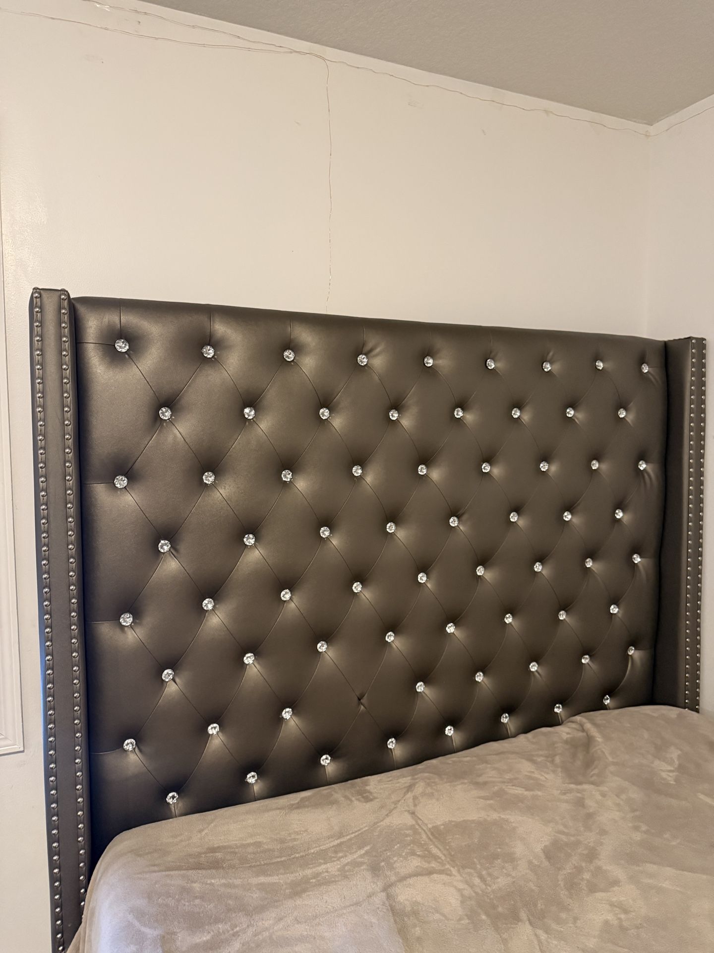 Grey Queen Bed Frame | Good Condition 