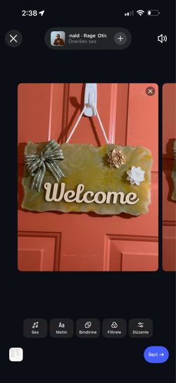 Personalized Wooden Welcome Door Hanger | Custom Family Name Sign