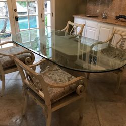 Custom Glass Dining Set 