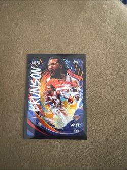 Jalen Brunson Topps NBA Trading Card