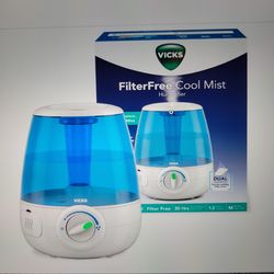 Vicks filter free ultrasonic humidifier 1.2 ultrasonic cool mist