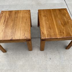 Oak End Tables