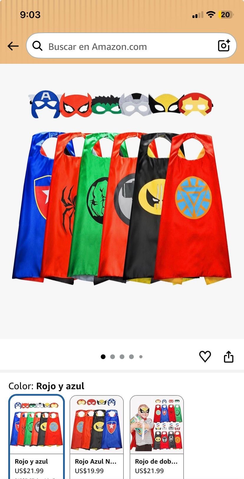 Marvel super heroes cape &mask