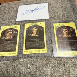Autographed Cards Great Names In Baseball