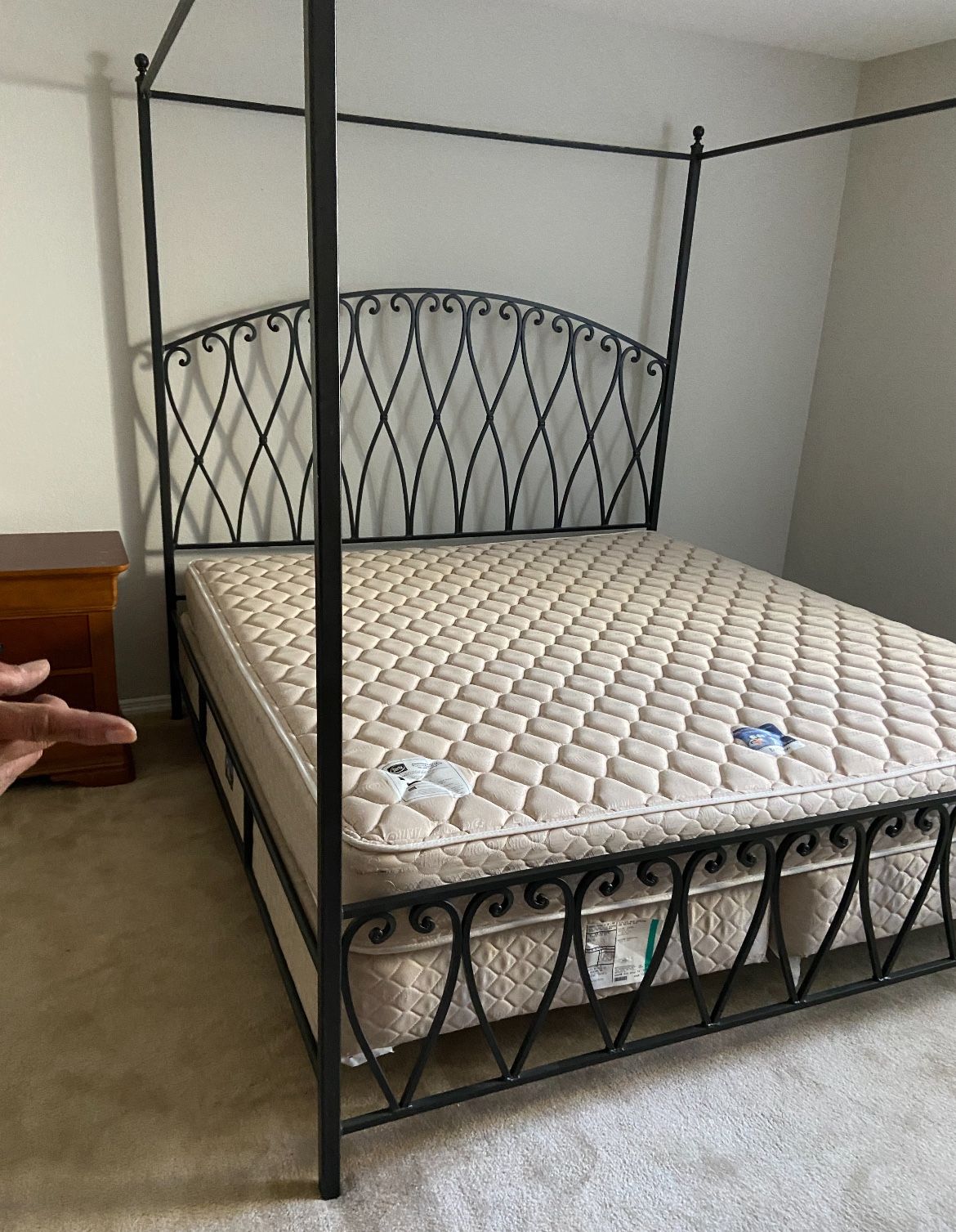 King Size Bed Frame & Mattress