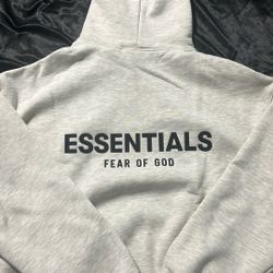 Light Grey Essentials Hoodie