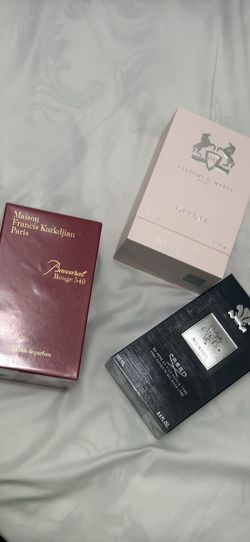 Creed aventus , baccarat rouge 540 and deline.    100 each