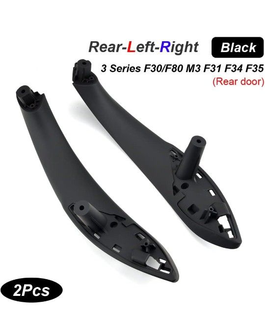 2 Rear Interior Door Handle Inner Panel Pull Trim for 2012-2018 BMW 3 4 Series