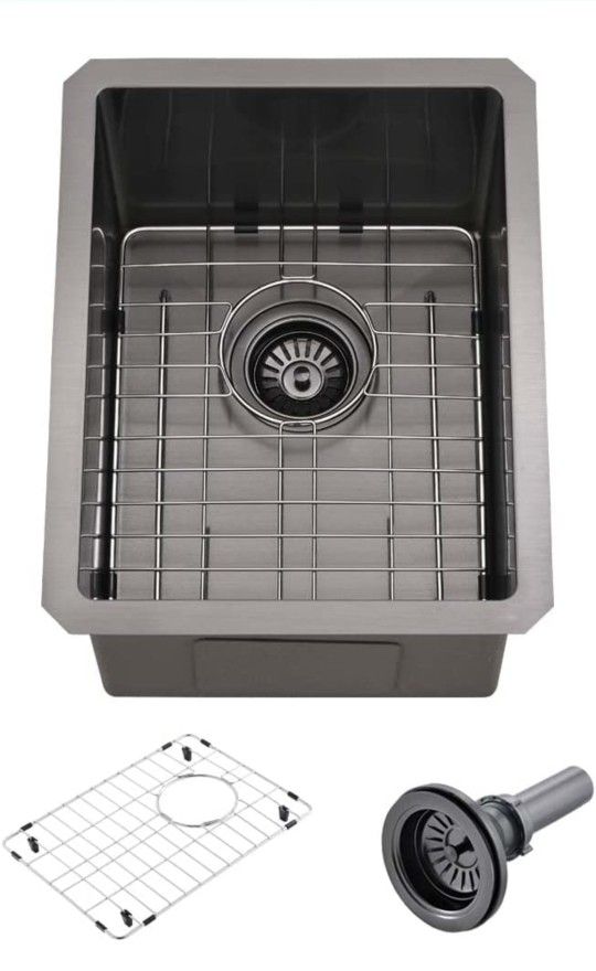 12 Inch Black Undermount Bar SinkWesliv 12x16 Matte Black Stainless