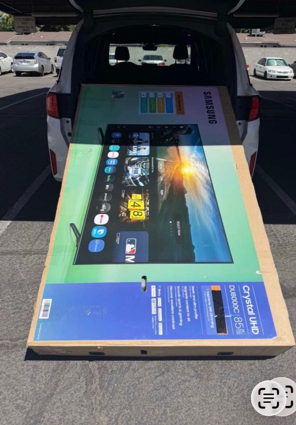 85 Samsung TV smart 4K HD TV free delivery six month warranty 85 Samsung smart 4K HDTV 120 Hz