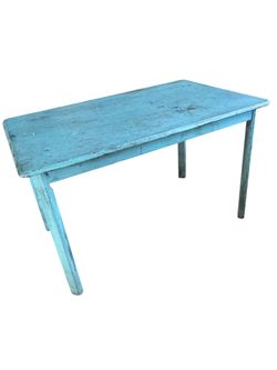 Vintage Blue Distressed Table