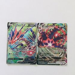 Pokémon Card Eternatus V And Vmax.