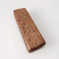 5lb 3oz Hand Poured Copper Bar - 83 oz - Rustic Cast Bullion