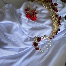 Crow, Earring And Hairclip