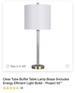 Set of 2 table lamp brass