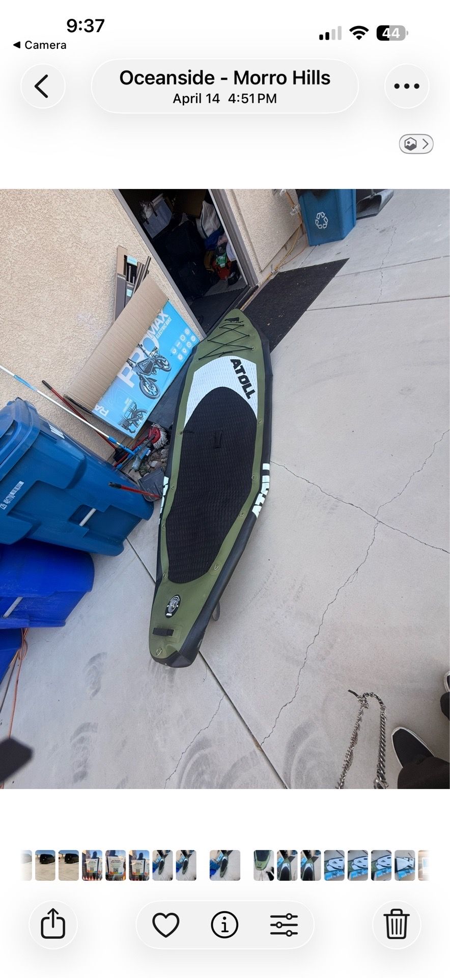 NATOL INFLATABLE PADDLE BOARD AND ACCESSORIES & box full accessories Make offer