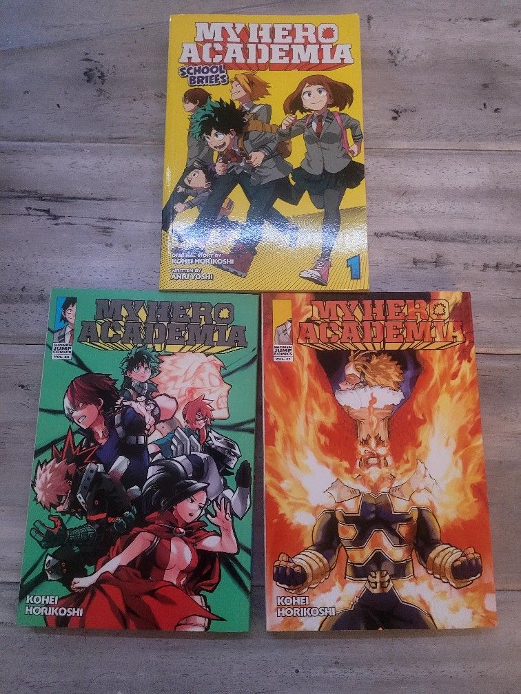 My Hero Academia Vol 21, 22 + Extra Book
