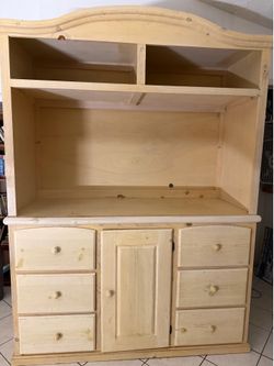 Large  Pine Dresser Cabinet