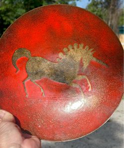 Vintage unicorn plate