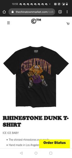 Chinatown market lakers championship rhinestone tee Large