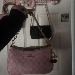 pink coach bag 