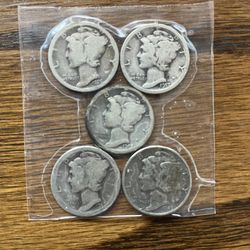 Silver mercury dimes $65.00 CASH, TEXT FOR PRICES.