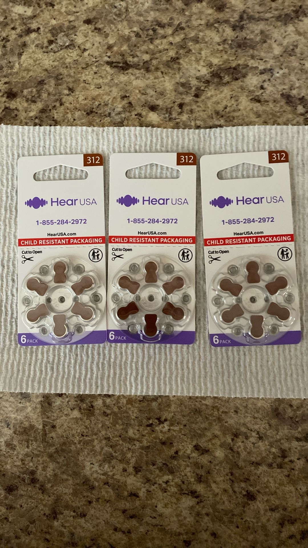 3 Hearing Aids Batteries