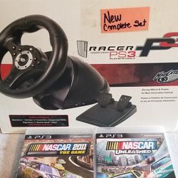 Race P3 Steering Wheel Bundle PS3