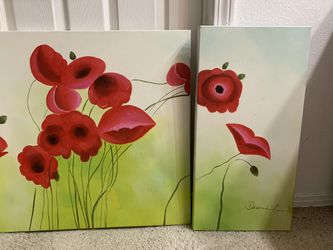Poppies Canvas Wall Panels