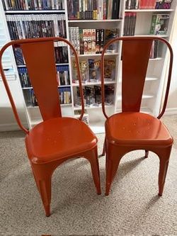 4 Metal Outdoor Chairs