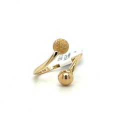 14kt Gold Ring With 2 Spheres 3.30grams Size 6 3.30grams 165041 7