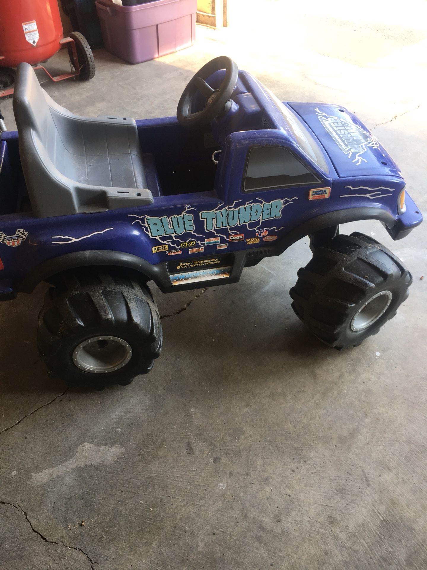 Blue Thunder Power Wheels Monster Truck