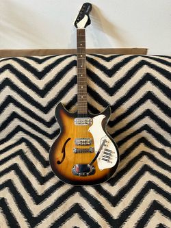 1968 Harmony Rebel Vintage Electric Guitar Tabacco-burst (1 pickup not working)