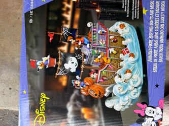 Disney Halloween Animated Pirate Ship with Lights and Music