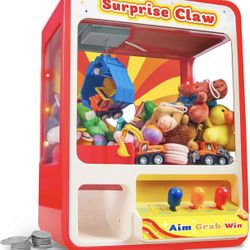 Surprise Claw Machine With Toys And Coins 🪙 Inside. Electric Claw Machine For Kids 