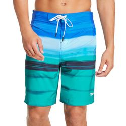Speedo Men’s Swim Trunks Board Shorts Blue Lemonade (Size M)
