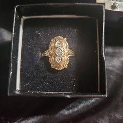 Antique 3  Diamond Ring 