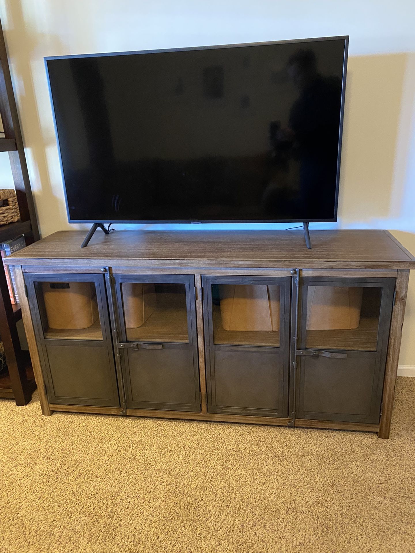 Aged Latte Wood And Metal Langley Storage for Sale in Seattle