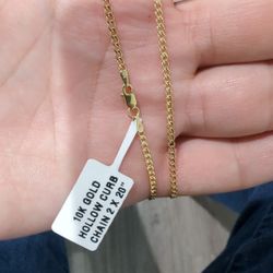 Cuban chain Unisex gold 10k. 